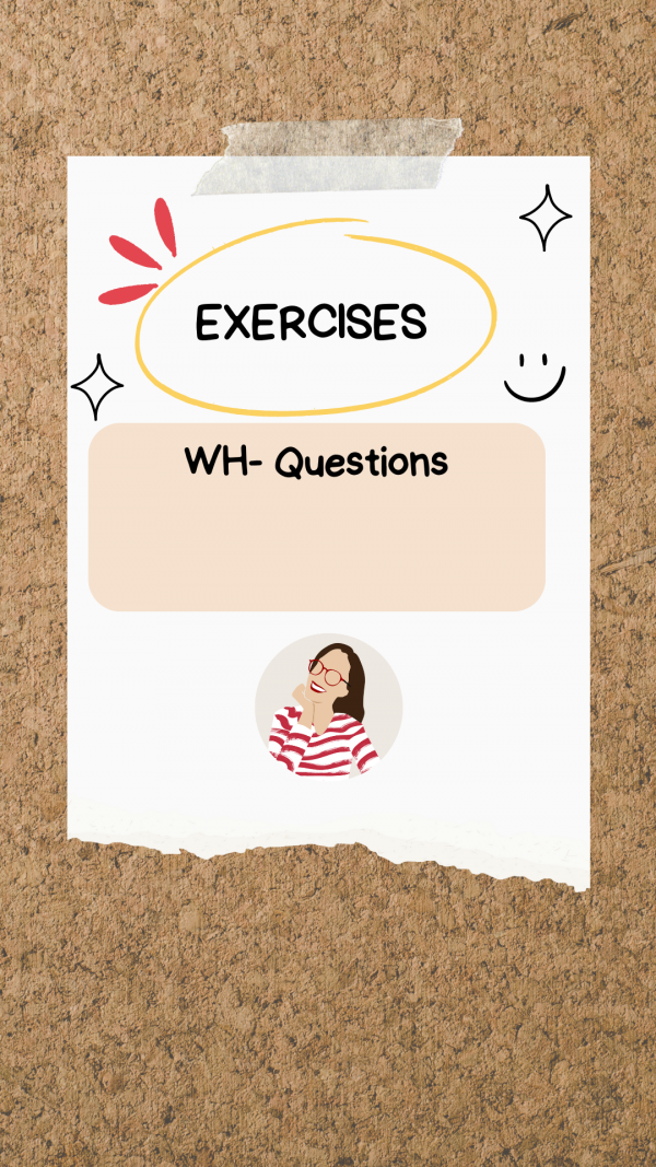 EXERCISES: Wh- questions. What, where, when, how, why, which - La ...