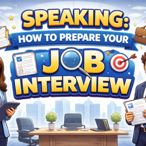 SPEAKING: Prepare for your job interview.