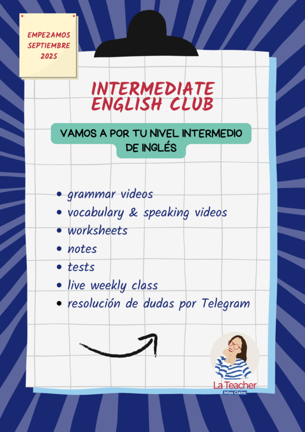 INTERMEDIATE ENGLISH IN 4 MONTHS. COMING IN SEPTEMBER!